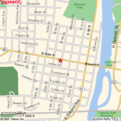 Map to Festival of the Vine