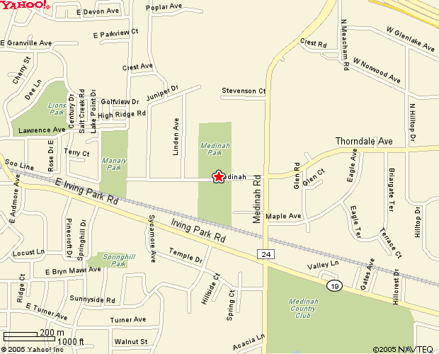 The StingRays Directions to Thorndale Park in Medinah, IL