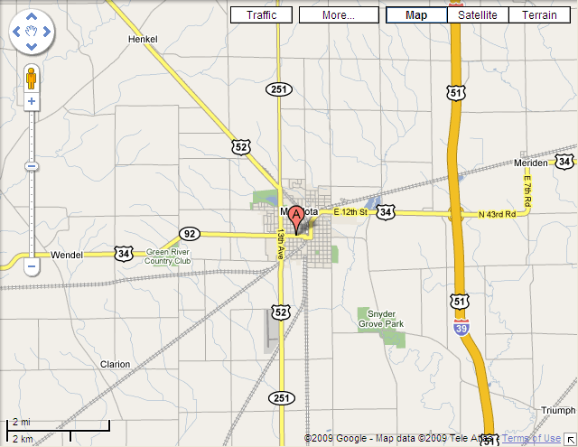 The StingRays Map to the Mendota Sweetcorn Festival