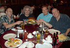 The StingRays split a burger at 'R Place'