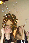 Cherise: the bubbles tickle my nose