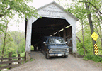 Coming home through the Covered Bridge Capital of the World in Parke County, IN