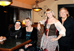 Here's some alien lifeform - Irene, Connie, Cathy & Bob